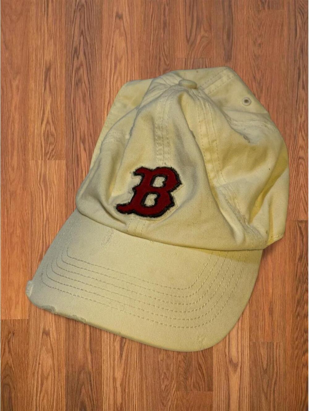 47 Brand Vintage Red Sox Men's Yellow and Cream Hat